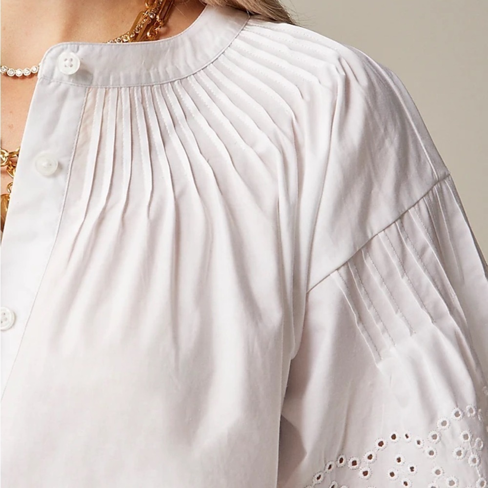 J crew Jolie dress in eyelet cotton poplin - Picture 2 of 5